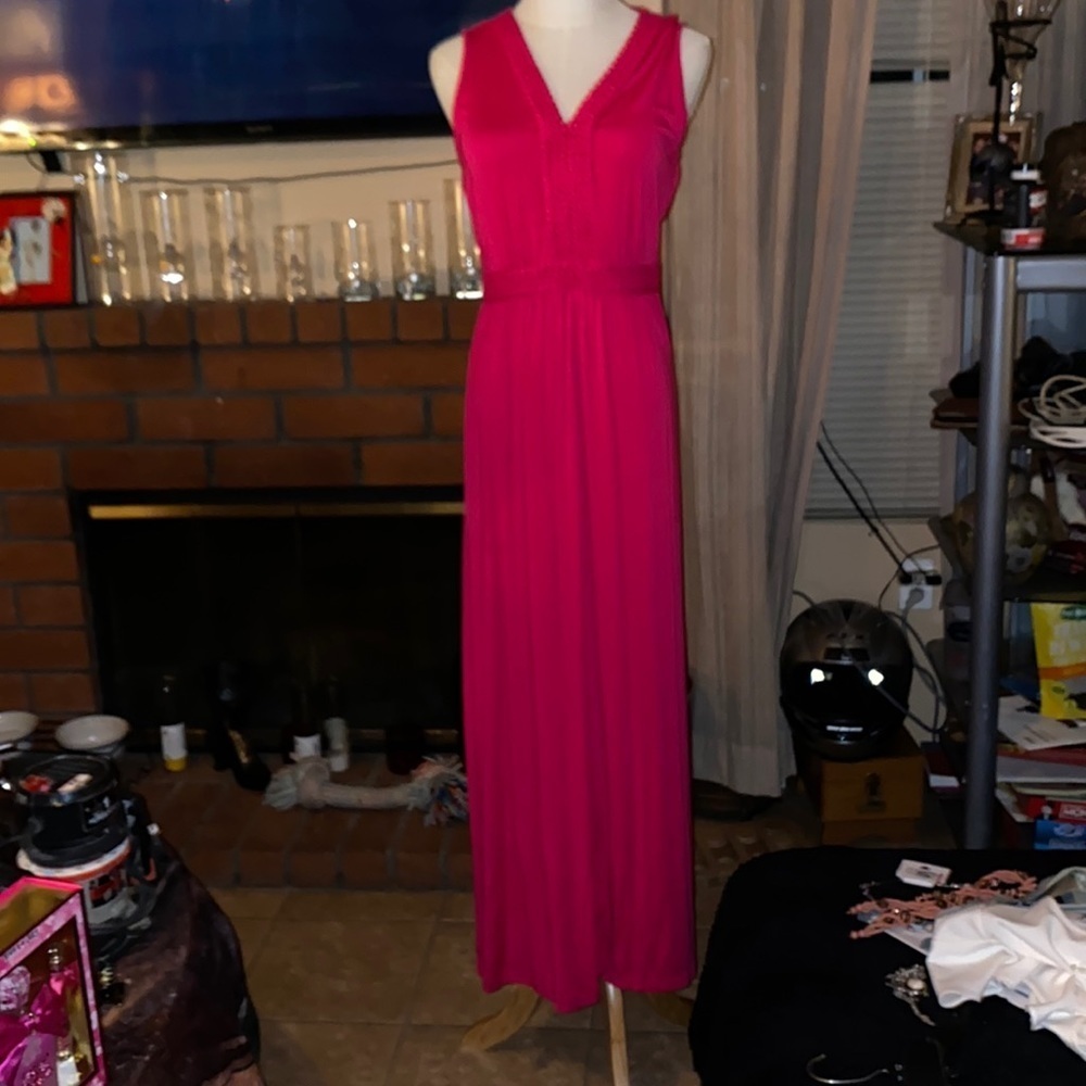 Spense missy size pink maxi dress